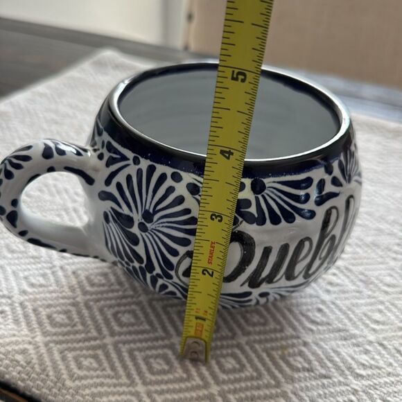 Mexican Cappuccino Mug Talavera Pottery Hand Painted Handmade Collectible Travel - Picture 7 of 7
